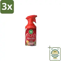 Air Wick 3 x – Luchtverfrisser Spray – Pure Mulled Wine – 250 ml - Grootverpakking - Luchtverfrisser - Warme Geur - Mulled Wine - Gezellige Sfeer - Wintergeur