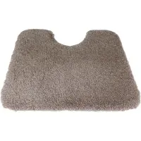 Prima - Dolce - WC mat - 50x60cm - beige - taupe - antislip - met uitsparing 21cm
