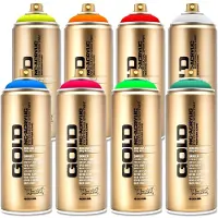 Montana Gold Spuitbussen 400ml Set 8 Fluor kleuren