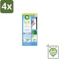 Air Wick - Freshmatic Max – Starterkit – Crisp Linen & Lilac – 250 ml - Voordeelverpakking - 4 stuks - Frisse geur - Automatische geurverspreiding