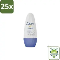 Dove 25 x – Deodorant Roller – Original – 50 ml - Grootverpakking - Deodorant Roller - Okselgeur - Huid Verzorging - Transpiratiegeur - Frisse Geur