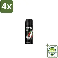 Axe – Deodorant Spray – Africa – 150 ml - Voordeelverpakking - 4 stuks - deodorant - Deodorant spray