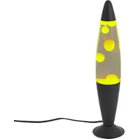 QAZQA Lavalamp helder met gele wax incl. LED - Molten Lava