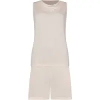 Pastunette Premium - Huispak/Shortama - Flow- Viscose - Beige - Mouwloos - Maat 44