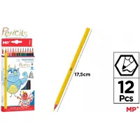 MP Kleurpotloden Zeskantig 12 Kleuren - Main Paper