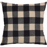 Retro Ruit Kussenhoes 40x40 cm - Beige & Zwart - Stijlvolle Decoratie