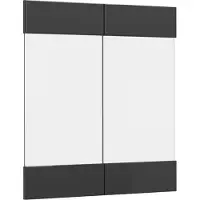 Vicco R-Line Keukenfront – 59.2 x 59 cm meubelfront voor de glazen hangkast Antraciet Hoogglans