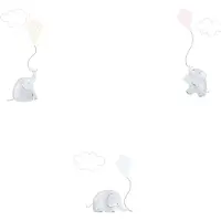 Casadeco My Little World behang olifanten bruin grijs roze