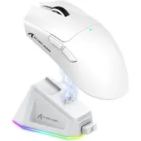 Attack Shark X11 - RGB Gaming Muis - Magnetisch Oplaaddock - PAW 3311 Sensor - 59g Lichtgewicht - Bedraad + 2.4G + BT - 22.000 DPI - Wit