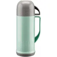 Mobi Thermoskan 0,68L Mint-Grijs - Kunststof met Glazen Binnenfles