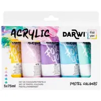 Darwi DFY starterset acrylverf pastel kleuren
