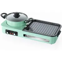 Eafc 3 in 1 Dual Aziatische Shabu HotPot - Hot pot - Funcooking - Grill - Gourmetten - Fondue - 2 tot 3 personen - 2000W - Anti Aanbak Laag - 20cm Lang