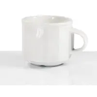 Lubiana Merkury Kop en Schotel 250ml Wit Porselein