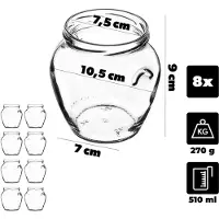 Kadax Amphorapot 82 mm 510 ml + deksel 82 mm