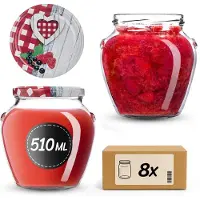Kadax Amphora Pot Ø82 510ml + Deksel Ø82 Rooster