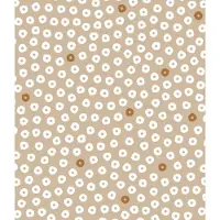Bink Bedding Tafelkleed - Tafelzeil Dots Zand - PVC 500 x 140 cm - afneembaar - feest - feestdecoratie - kinderfeestje - verjaardag - buiten eten
