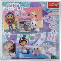 Trefl 2x 50 Stuk Puzzel 2-in-1 Gabby's Poppenhuis
