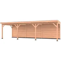 Westwood Douglas overkapping, 900 x 350, met achterwand, Comfort Plus