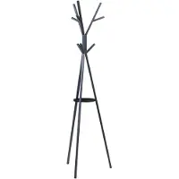 Helloshop26 Kledingrek - - Elegante Ontwerp - Zwart - 179 x 48 x 48 cm - Eenvoudige Montage
