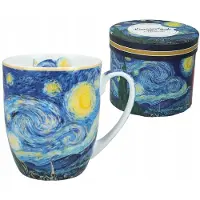 CARMANI Mok 400ml - Sterrennacht Van Gogh, Hoogwaardig Porselein