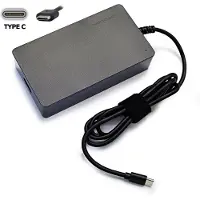 LC-Power LCNB-PRO-140-C 140W Notebook Laptop Adapter USB Type-C Oplader geschikt voor Macbook / Tablets / Smartphones en Laptops met USB-C poort - 110~240V - 5~20V - 3~4,5A