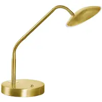 FISCHER&HONSEL GMBH Tafellamp Tallri, dimbaar, messing / goud, Woon-/ Eetkamer, metaal, Modern, Tafellamp