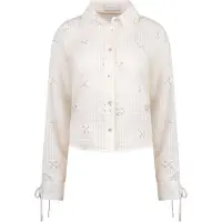 NUKUS Dames Blouses Bailey Blouse Beads - Gebroken Wit - Maat XXL