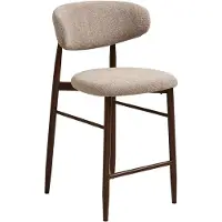Ebuy24 Barstoel Levanto - Zand Hout - Set van 2