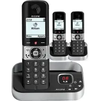 Alcatel F890 Trio set deck telefoon voor vaste lijn met antwoord apparaat en 3 handsets