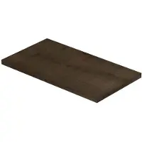 Ink Topdeck XS Fontein Afdekplaat 40x22cm - Fineer Chocolate - 8718835158590 - Wastafels, Fonteinen, Topbladen