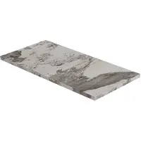 Ink Topdeck XS Fontein Afdekplaat 40x22cm Keramische Slab - Island Glossy - 8718835384388 - Wastafels, Fonteinen, Topbladen