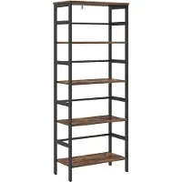 vidaXL Boekenplank 4-laags 40 x 29.5 x 115 cm Bewerkt hout Rook Eiken