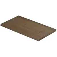 Ink Topdeck XS Fontein Afdekplaat 40x22cm - Fineer Ash Grey - 8718835158583 - Wastafels, Fonteinen, Topbladen