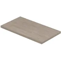 Ink Topdeck XS Fontein Afdekplaat 40x22cm - Ivoor Eiken - 8718835158569 - Wastafels, Fonteinen, Topbladen