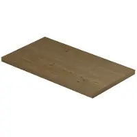 Ink Topdeck XS Fontein Afdekplaat 40x22cm - Fineer Natur - 8718835158576 - Wastafels, Fonteinen, Topbladen