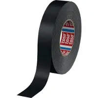 TESA Weefseltape | zwart | lengte 50 m | breedte 30 mm wiel | 5 stuks - 04651-00506-00 04651-00506-00