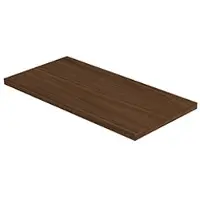 Ink Topdeck XS Fontein Afdekplaat 40x22cm - Warm Walnoot - 8718835392338 - Wastafels, Fonteinen, Topbladen