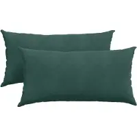 vidaXL Zitkussens 2 pcs Donkergroen 80 x 40 cm Corduroy stof