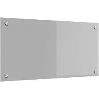 vidaXL Keukenachterwand Lichtgrijs 80 x 40 cm gehard glas