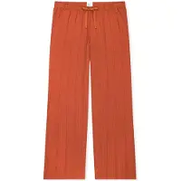 Schiesser Pyjamabroek 'Mix Relax' donkeroranje / roestrood