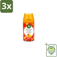 Air Wick 3 x – Luchtverfrisser Navulling – Island Mango – 250 ml - Grootverpakking - Luchtverfrisser - Tropische Geur - Mango Geur - Geur Neutralisatie - Frisse Geur