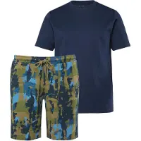 JP 1880 Regular Fit pyjama donkerblauw, Motief