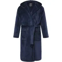 JP 1880 Regular Fit Badjas donkerblauw, Effen