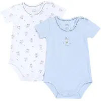 Chicco Rompertje/body lichtblauw / wit