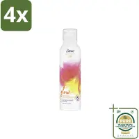 Dove – Douche- & Scheerschuim – Bath Therapy Glow – 200 ml - Voordeelverpakking - 4 stuks - Stralende huid - Niacinamide