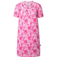 Ulla Popken Nachthemd pink / wit