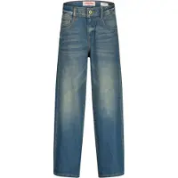 Vingino Keith loose fit jeans dark blue denim Blauw Effen - maat 164