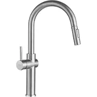 REA Fresh Hoog Messing - Keukenkraan - Geborsteld Nikkel - 21 X 5 X 45 Cm