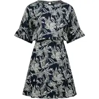 Vingino Jurk 'Pommy' navy / lichtgrijs