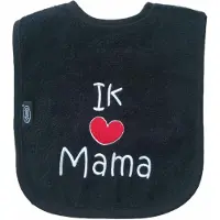 Funnies Zwarte slab met "Ik hou van mama"
